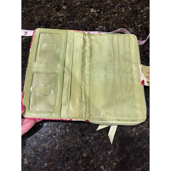 Vera Bradley Wallet Womens One Size Hello Dahlia Floral Zip-Around Turn - Picture 9 of 11